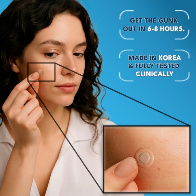 Hydrocolloid Pimple Patches for Face - Ultra-Thin 0.37mm Acne Patch with Centella - Beveled for Stronger Grip - Korean Skin Care Spot Covers - Gunk Out in 6-8 Hrs - Vegan, Made in Korea, 48 Dots - Image 4